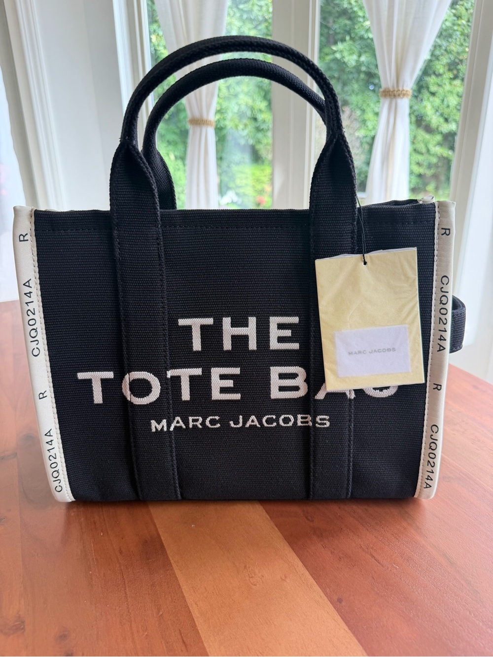 🖤 MARC JACOBS JACQUARD MEDIUM TOTE BAG ✨ NWT • BLACK • ICONIC